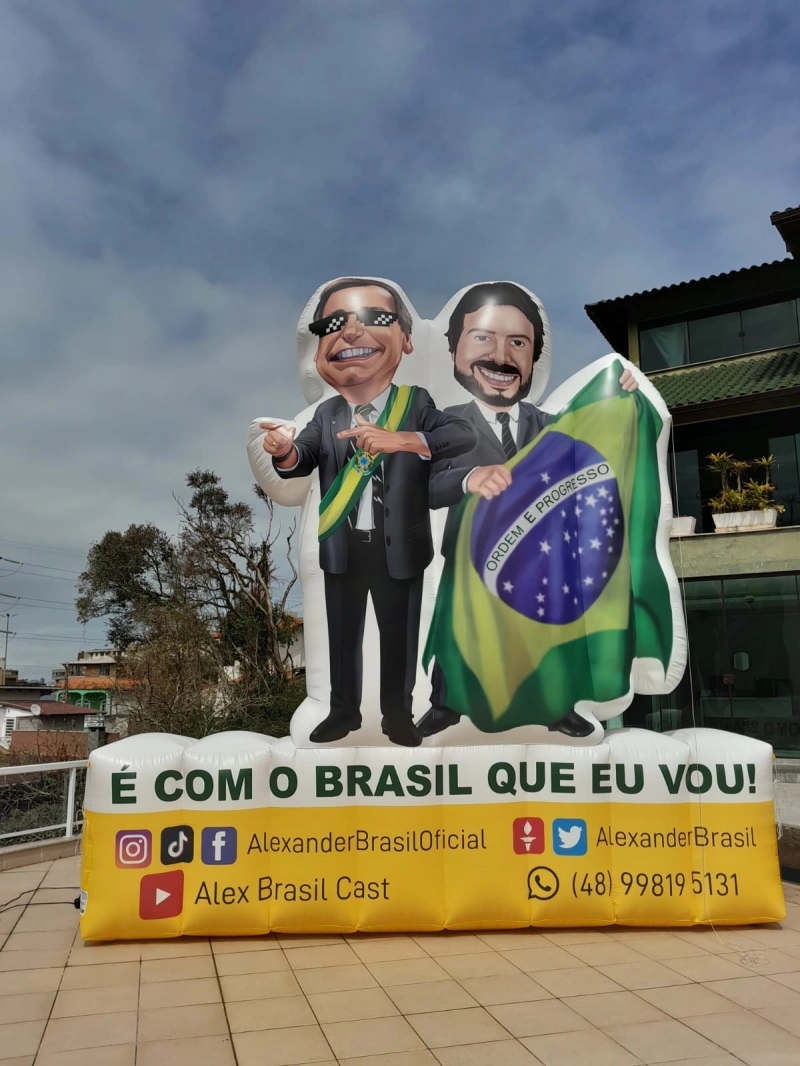 Boneco inflável propaganda personalizado em Santa Catarina