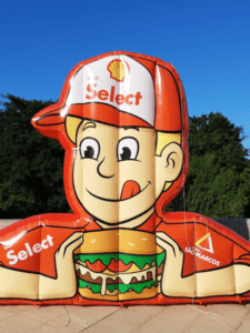 Boneco inflável promocional